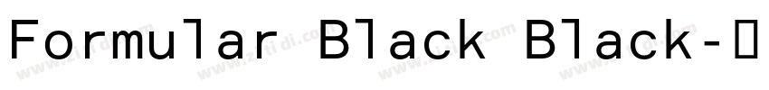 Formular Black Black字体转换